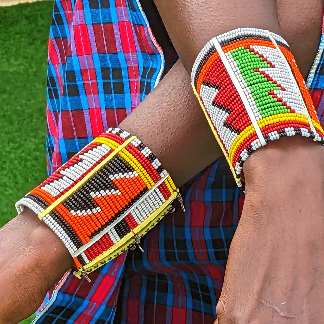 Maasai beaded cuffs