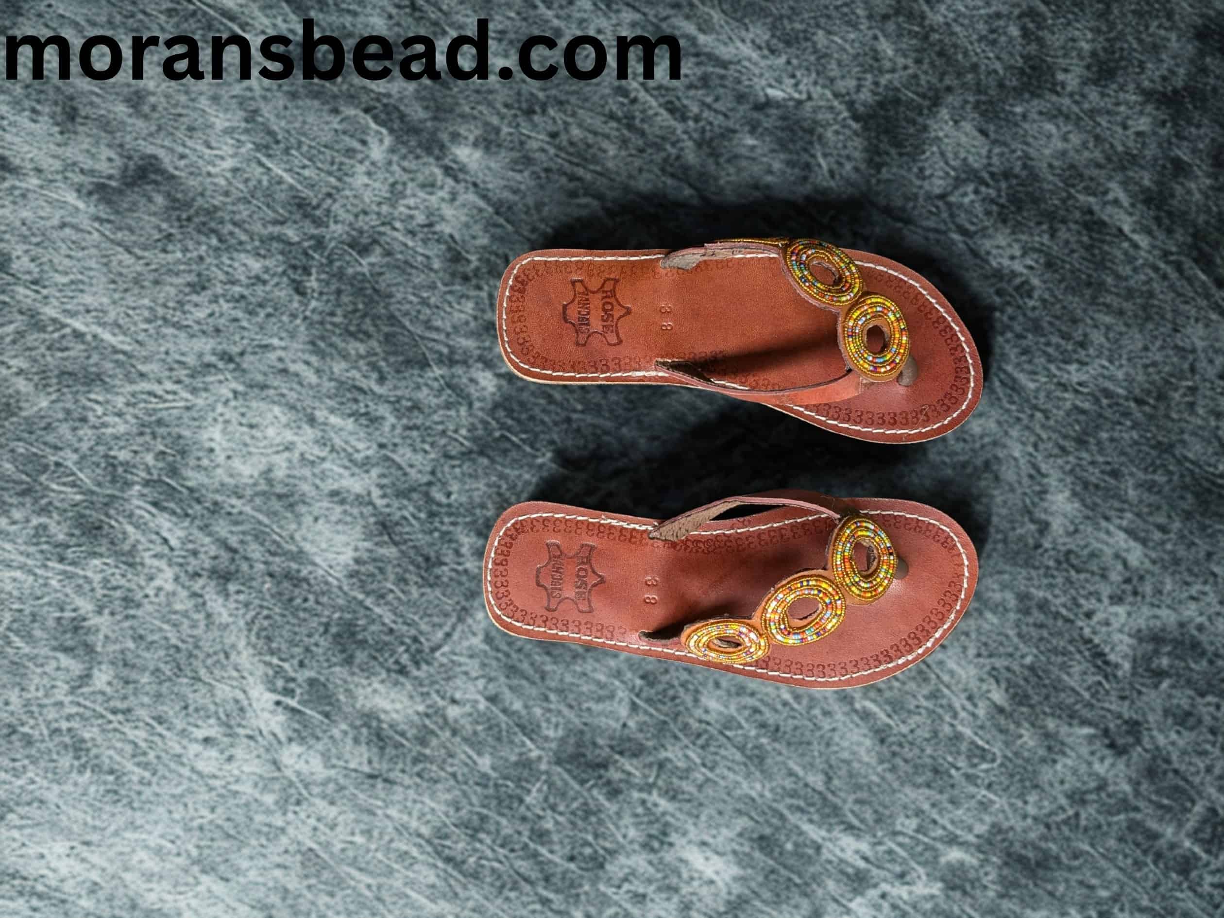 Handcrafted Maasai beaded sandals for women from Morans Bead.