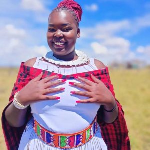 Handcrafted Maasai wide beaded ladies belt by Nalaakiti featuring vibrant colourful traditional African seed bead patterns on genuine leather, made in Kenya for Moransbead