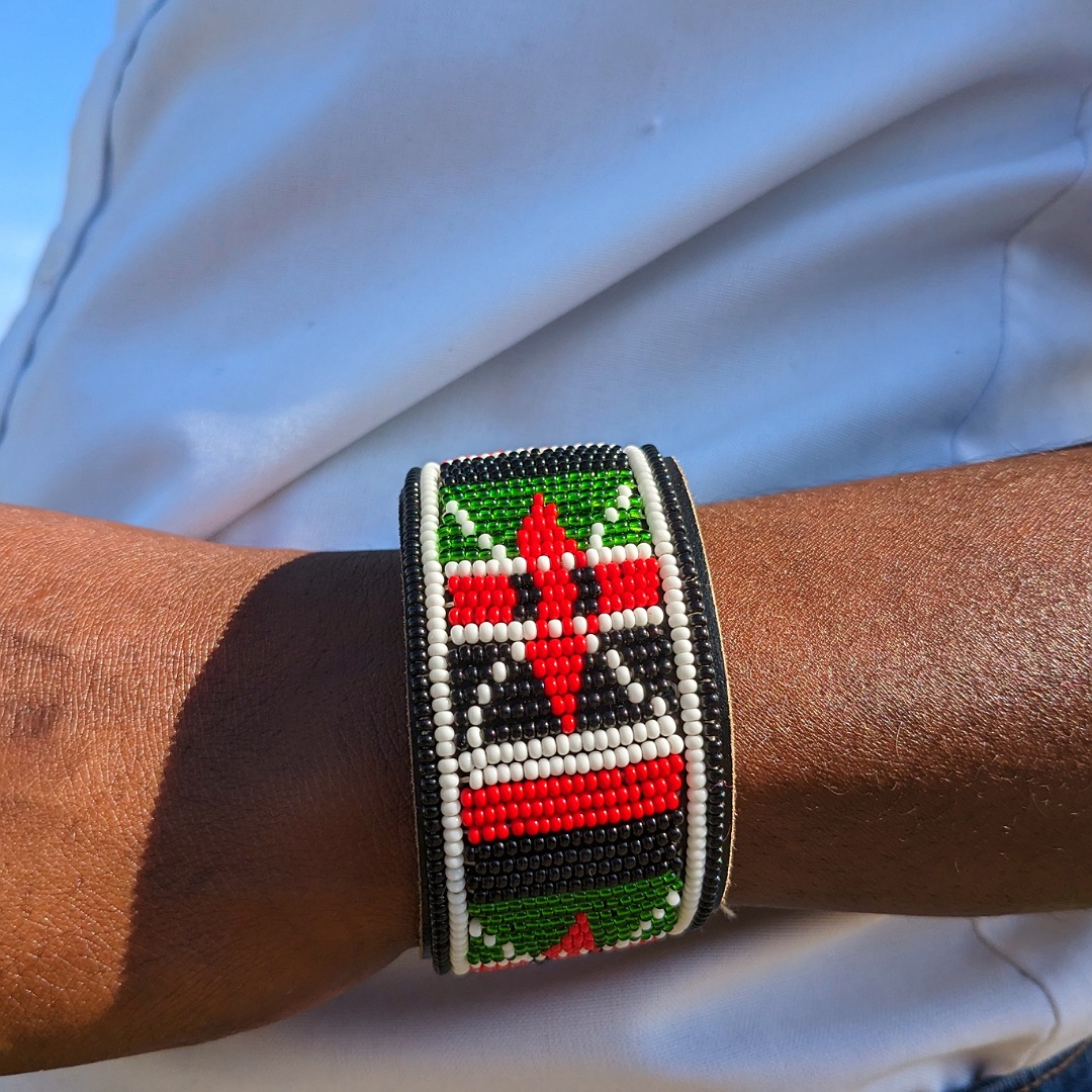 Beaded Leather Bracelet