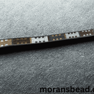 Beaded Leather Belt