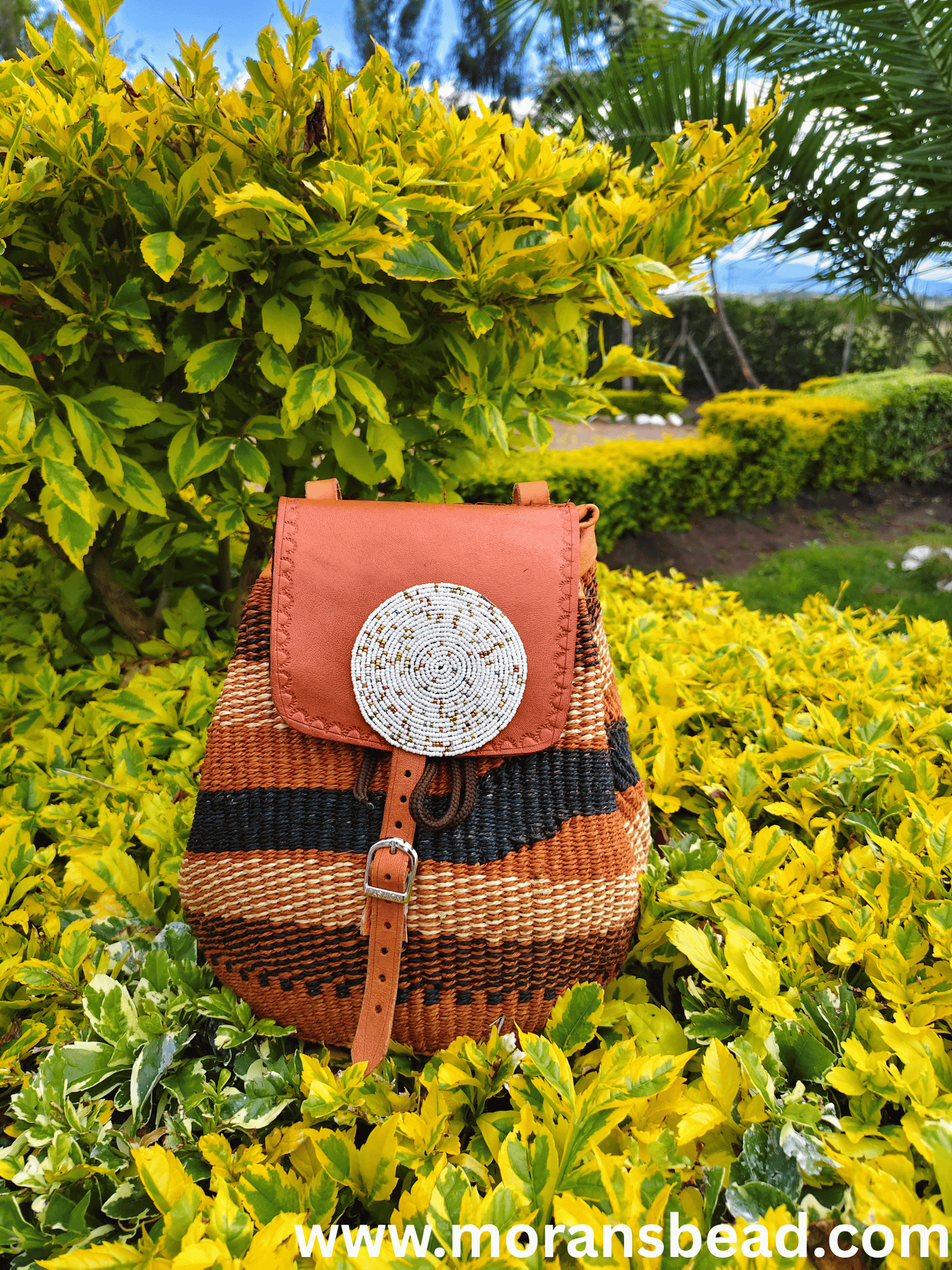 Maasai sisal beaded monkey bag