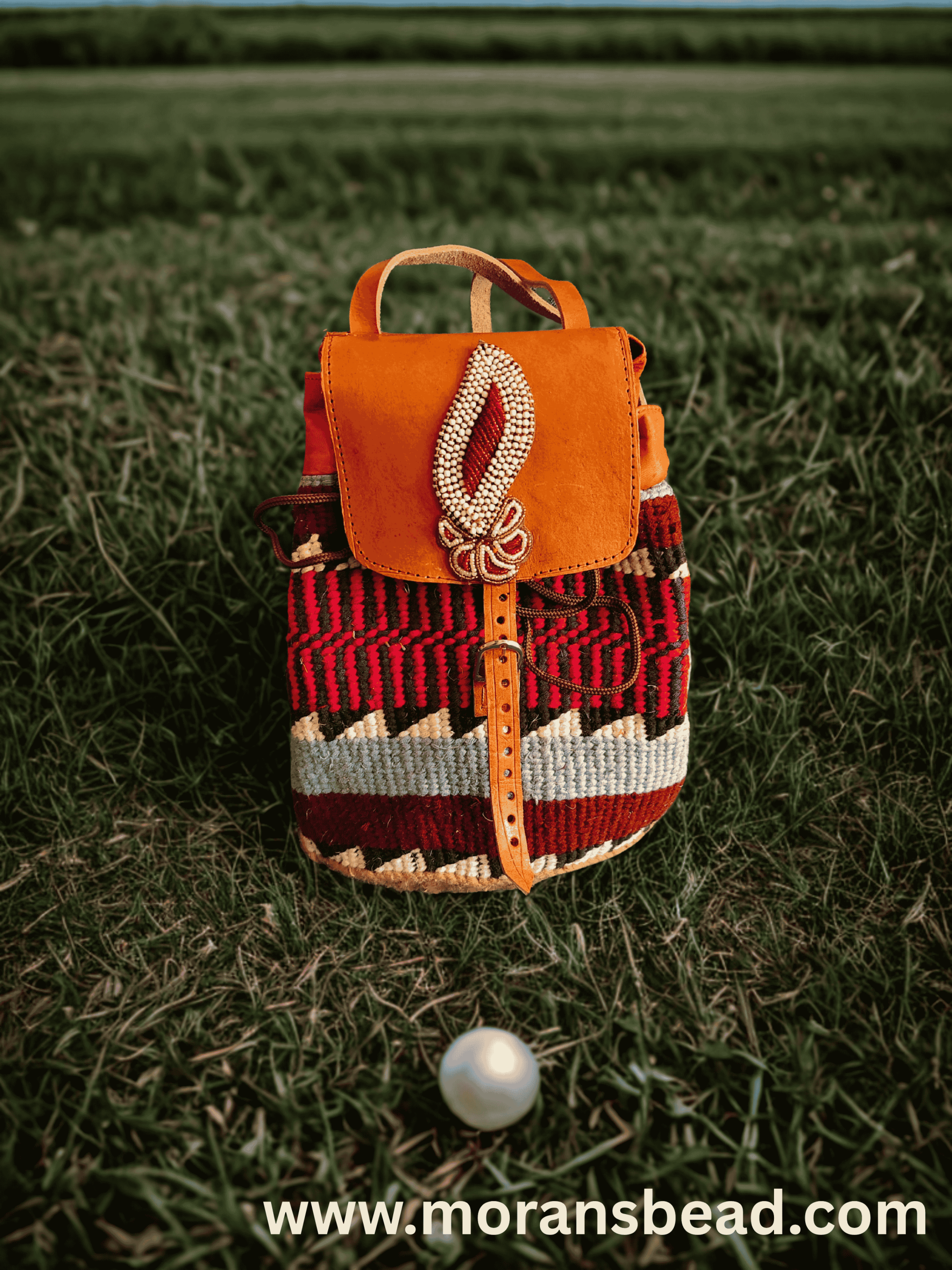 Maasai sisal beaded monkey bag