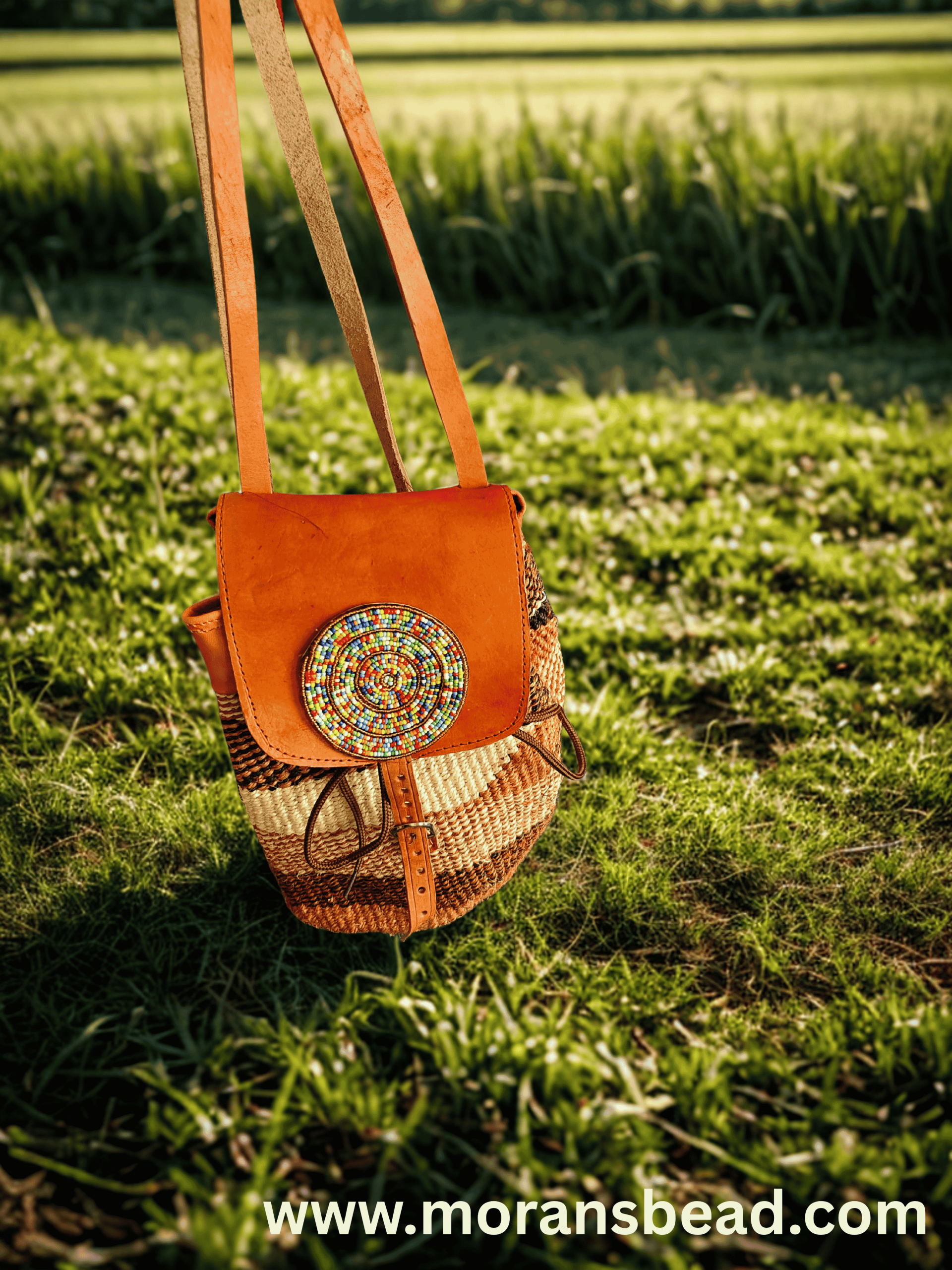 Maasai sisal beaded monkey bag