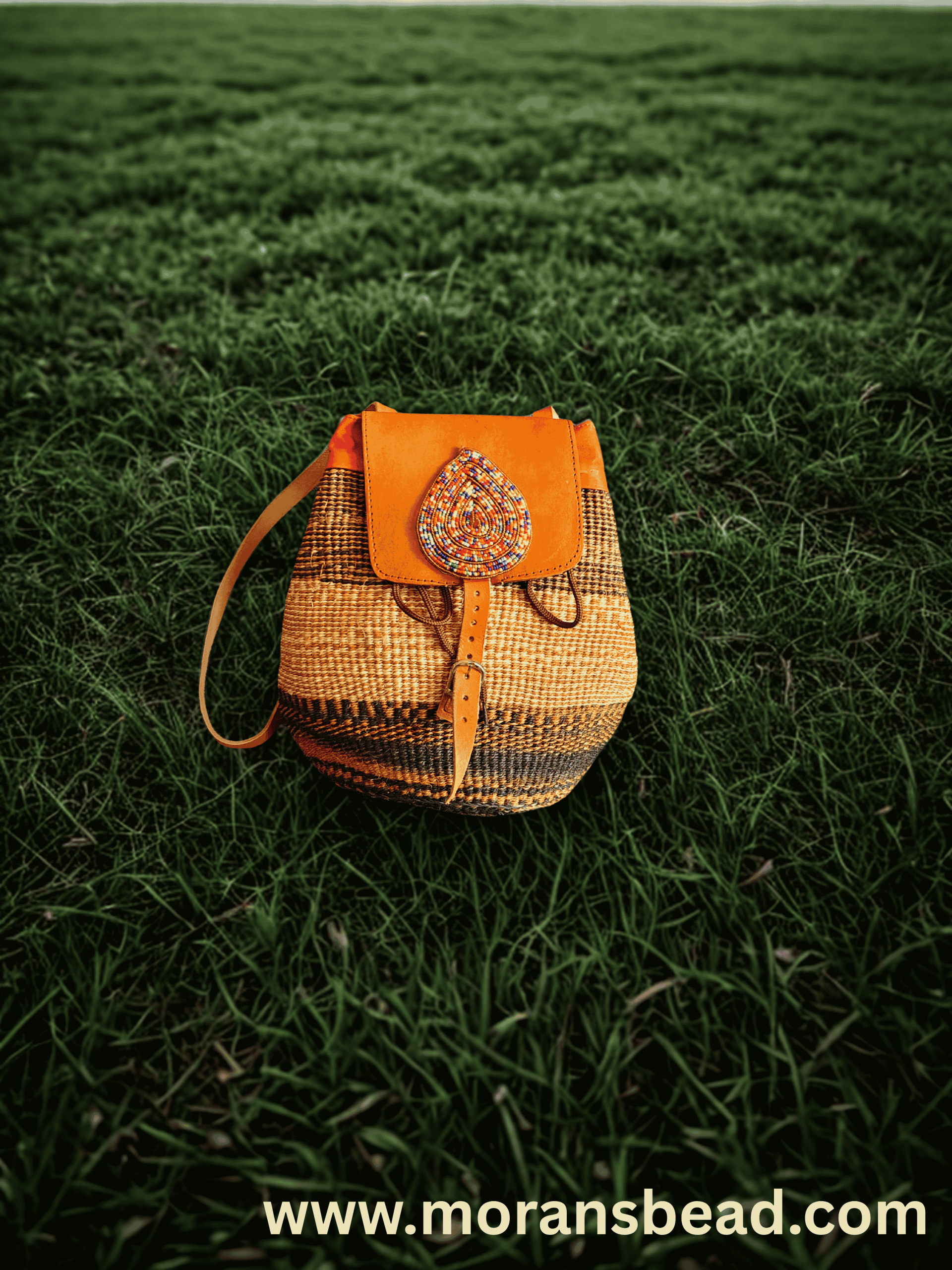 Maasai sisal beaded monkey bag