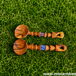 Handcrafted Wooden Spoons with Maasai Beaded Handles